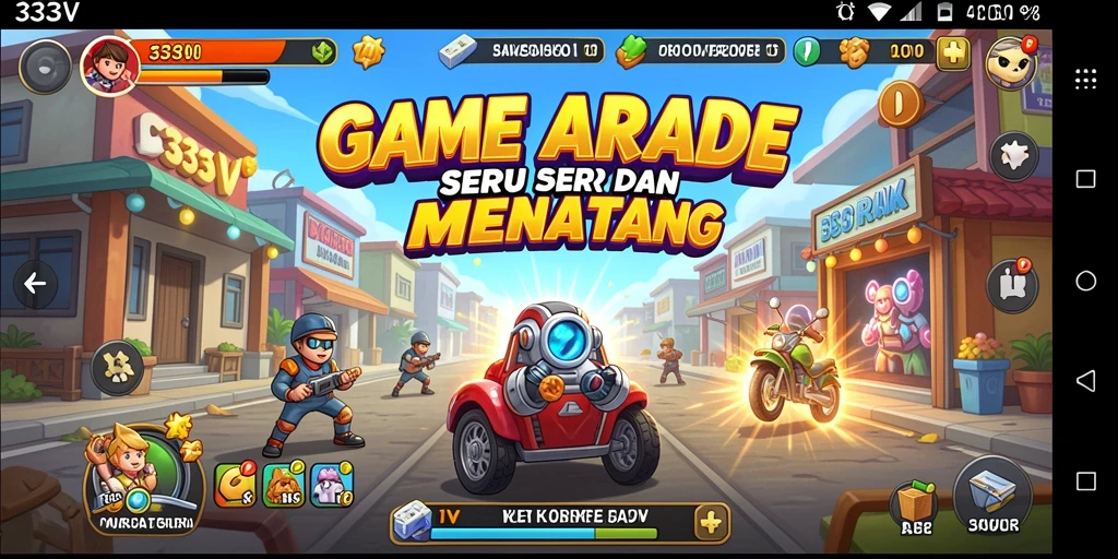 Tampilan gameplay seru dan menantang dari 333V game Arcade.