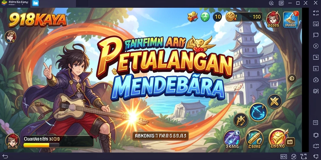 Tampilan gameplay seru dari 918KAYA dengan karakter Anime yang menarik.