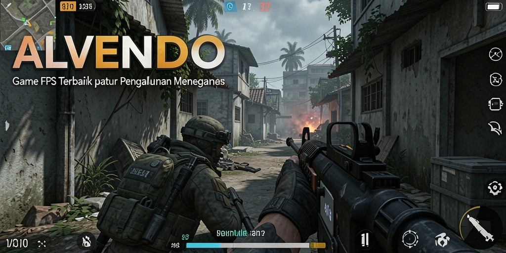 Tampilan aksi mendebarkan dari gameplay ALVENDO yang penuh ketegangan.