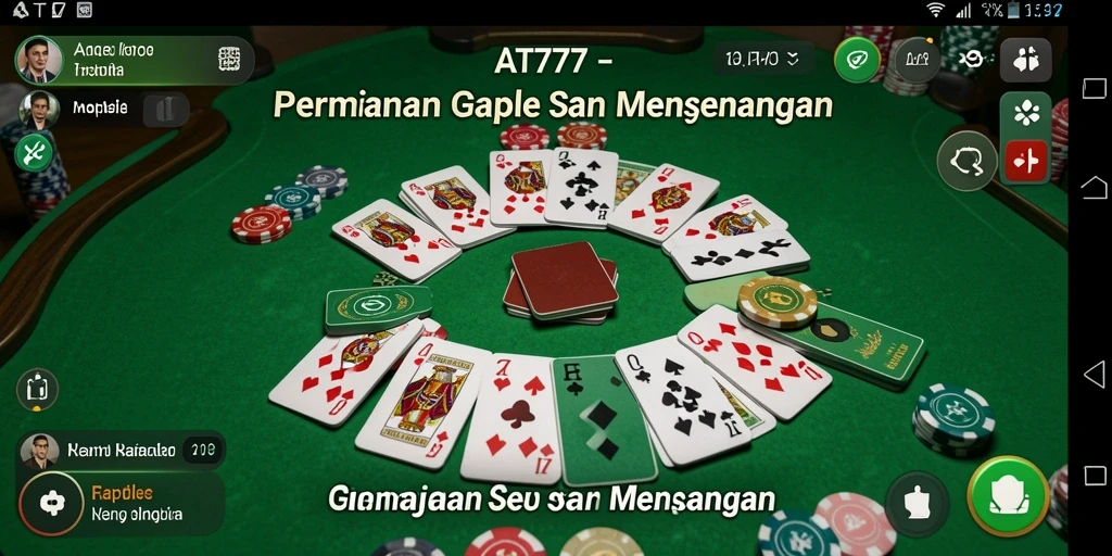 Tampilan gameplay Gaple yang menarik dan interaktif.
