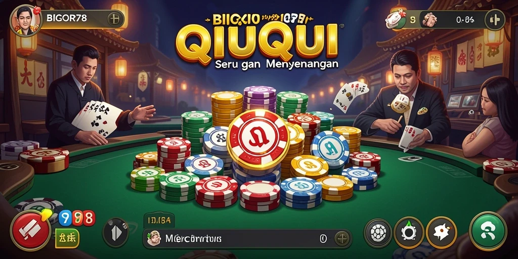 Tampilan gameplay QiuQiu yang seru di BIGCOR78.
