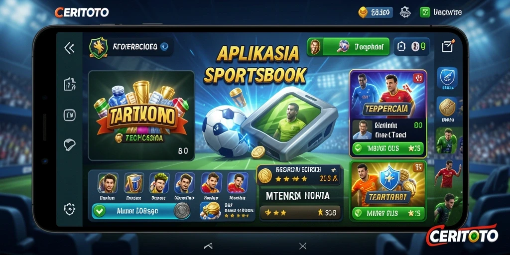 Tampilan gameplay CERITOTO yang menampilkan taruhan olahraga secara langsung.