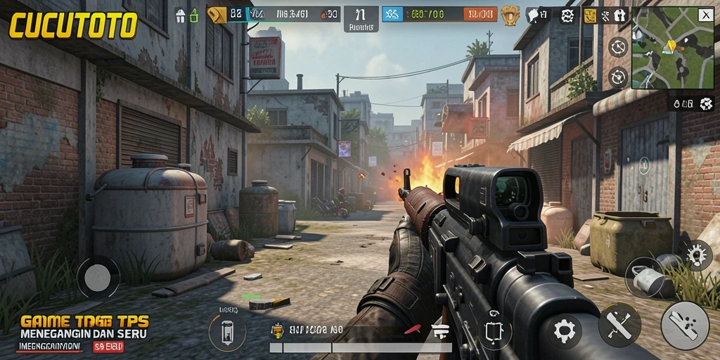 Cuplikan gameplay seru dari CUCUTOTO dengan aksi TPS yang mendebarkan.