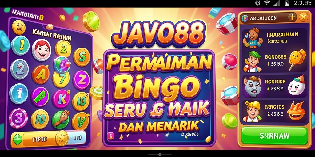 Tampilan gameplay Bingo yang menarik di JAVO88.