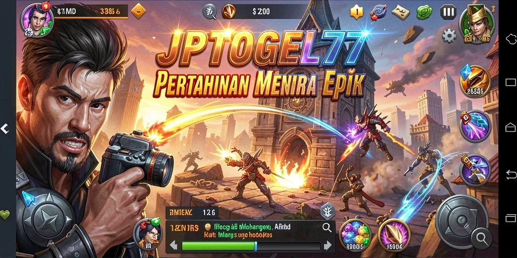 Screenshot gameplay JPTOGEL77 yang menampilkan aksi mendebarkan Tower Defense.