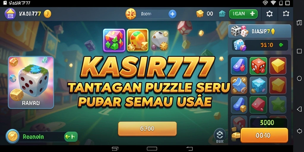 Tampilan gameplay KASIR777 dengan teka-teki yang menarik.