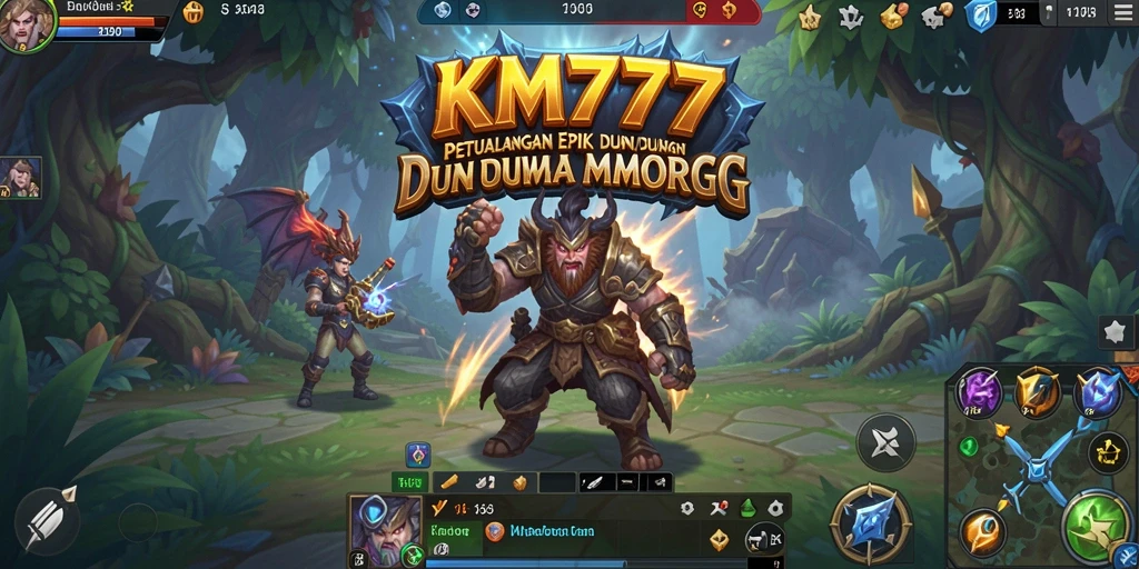 Tampilan gameplay yang seru dan epik dalam dunia KM777.