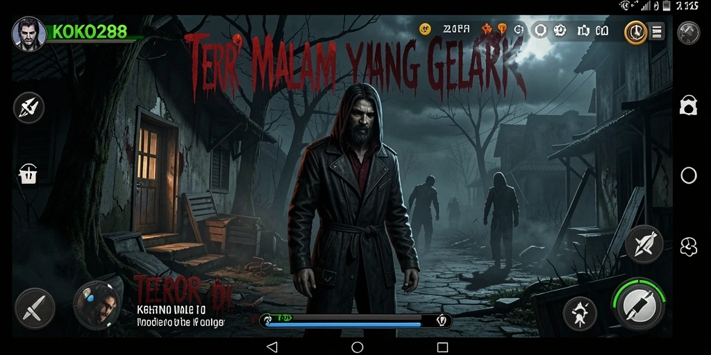 Screenshot menampilkan gameplay KOKO288 yang mencekam.