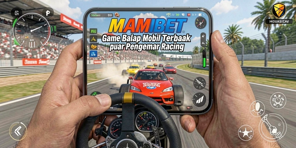 Tampilan gameplay MAMIBET menunjukkan aksi balap yang mendebarkan.