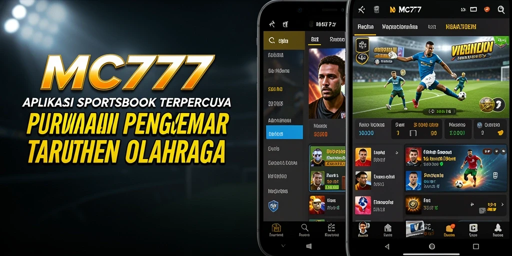 Tampilan antarmuka MC777 saat melakukan taruhan olahraga.