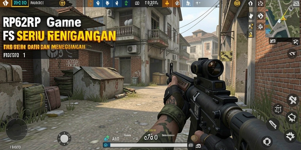 Screenshot menampilkan aksi intens dalam gameplay RP62RP.