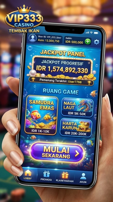 Antarmuka pengguna vip333 yang sederhana dan efisien memudahkan navigasi.